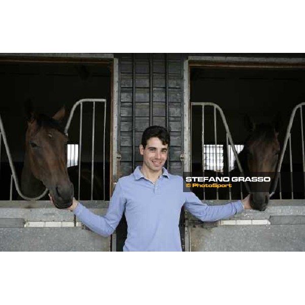 Marco Botti pictured in this stables Newmarket, 14th july 2007 ph. Stefano Grasso