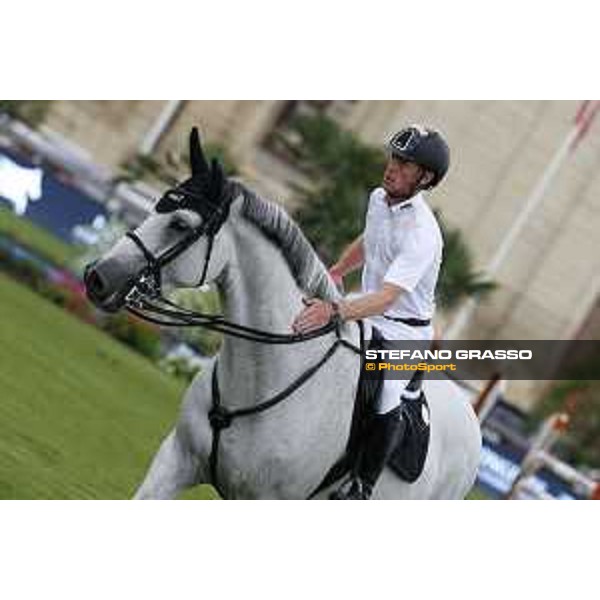 LGCT of Chantilly - Warm up - Marcus Ehning on Gin Chin van het Lindenhof - Chantilly, - 13 July 2017 - ph.Stefano Grasso/LGCT