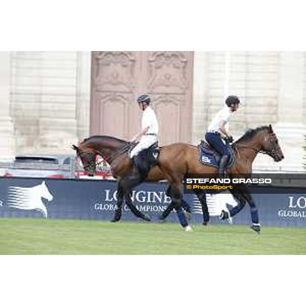 LGCT of Chantilly - Warm up - Ludger Beerbaum on Chaman - Chantilly, - 13 July 2017 - ph.Stefano Grasso/LGCT