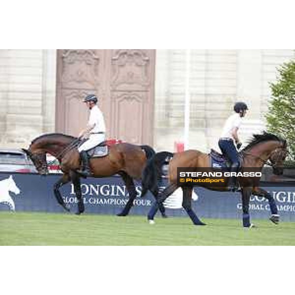 LGCT of Chantilly - Warm up - Ludger Beerbaum on Chaman - Chantilly, - 13 July 2017 - ph.Stefano Grasso/LGCT