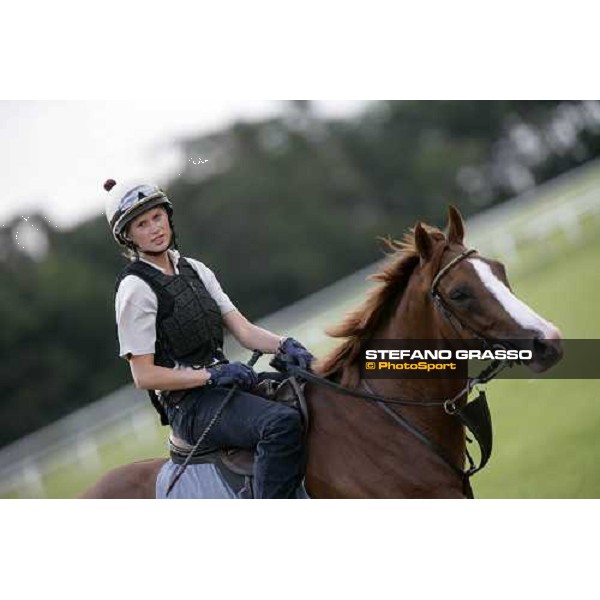 Francesca Cumani pictured at Warren Hill Newmarket, 14th july 2007 ph. Stefano Grasso