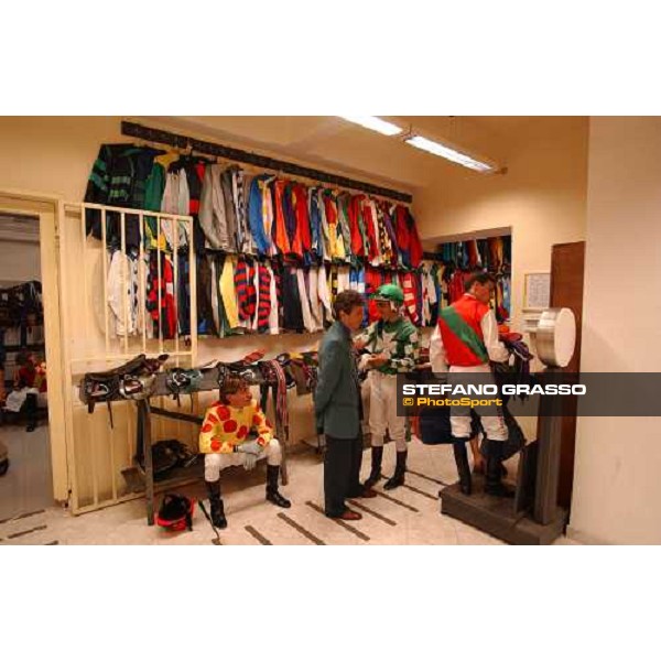 jockeys room Rome Capannelle, Premio Parioli 2003 ph. Stefano Grasso