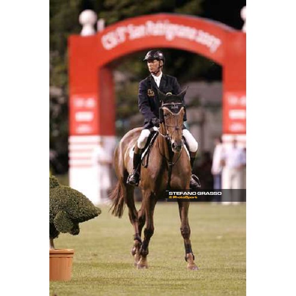 Jos Lansink on Al Kaheel Valentina during the 11¡ Csi Challenge Vincenzo Muccioli - Prix nr. 9 - Gruppo Poste Italiane San Patrignano, 22nd july 2007 ph. Stefano Grasso