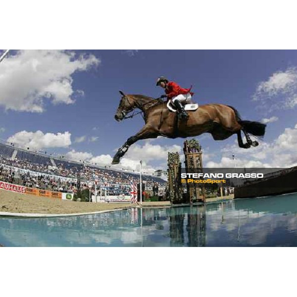 Meredith Michaels-Beerbaum on Shutterfly at the waterjump during the 2nd rating competition for the individual and Team Fei Mannheim, 16th august 2007 ph. Stefano Grasso