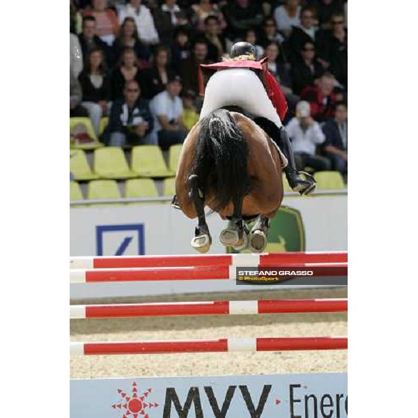 Christina Liebherr on L.B.NO Mercy at the waterjump during the 2nd rating competition for the individual and Team Fei Mannheim, 16th august 2007 ph. Stefano Grasso