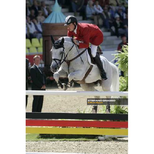 Christian Ahlmann on Coster during the 2nd rating competition for the individual and Team Fei Mannheim, 16th august 2007 ph. Stefano Grasso