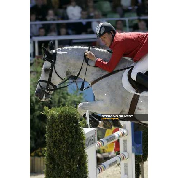 Christian Ahlmann on Coster during the 2nd rating competition for the individual and Team Fei Mannheim, 16th august 2007 ph. Stefano Grasso