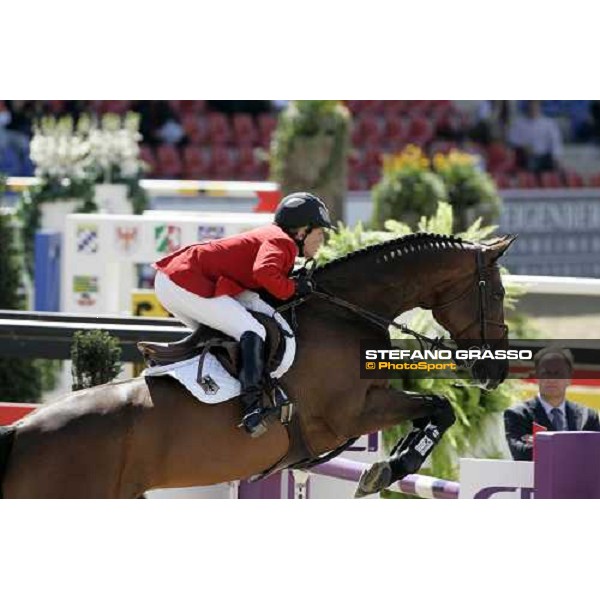 Meredith Michaels-Beerbaum on Shutterfly during the 2nd rating competition for the individual and Team Fei Mannheim, 16th august 2007 ph. Stefano Grasso