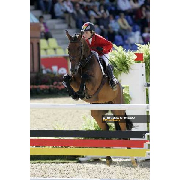 Meredith Michaels-Beerbaum on Shutterfly during the 2nd rating competition for the individual and Team Fei Mannheim, 16th august 2007 ph. Stefano Grasso