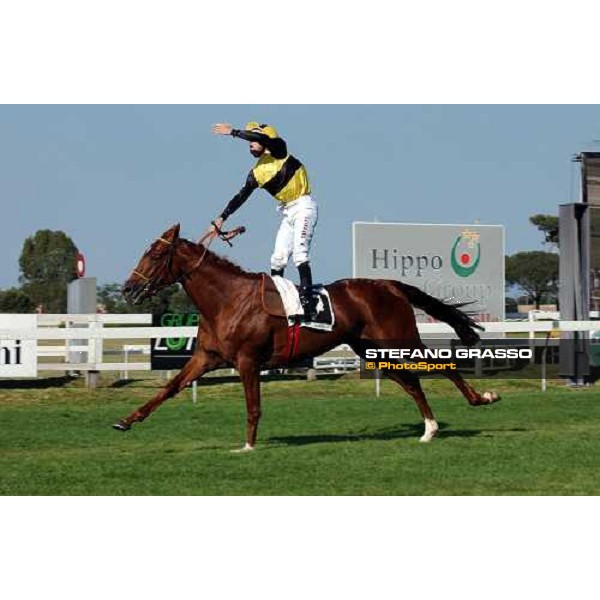 Mario Esposito on Osorio wins 120° Derby Italiano Rome Capannelle, Derby Day 2003 ph. Stefano Grasso
