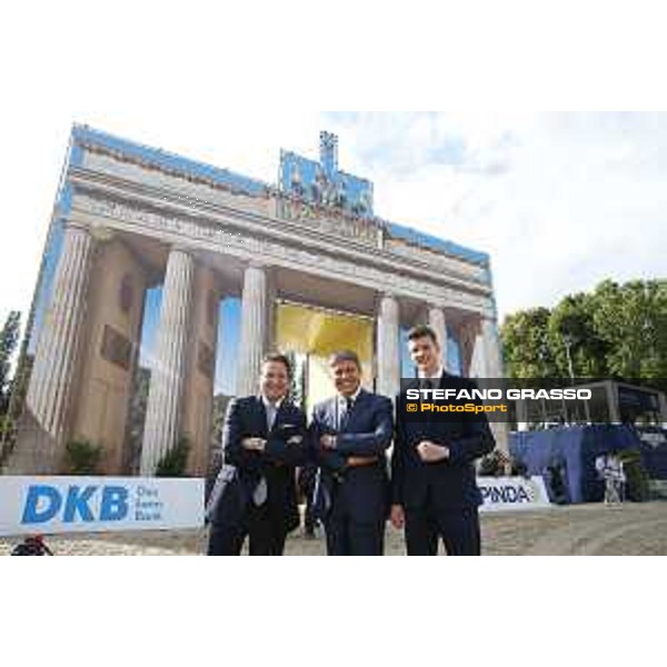 LGCT of Berlin - Prize giving ceremony - Juan Carlos Capelli, Rainer Eckert and David Auberson - Berlin, 29th july 2017 - ph.Stefano Grasso/LGCT