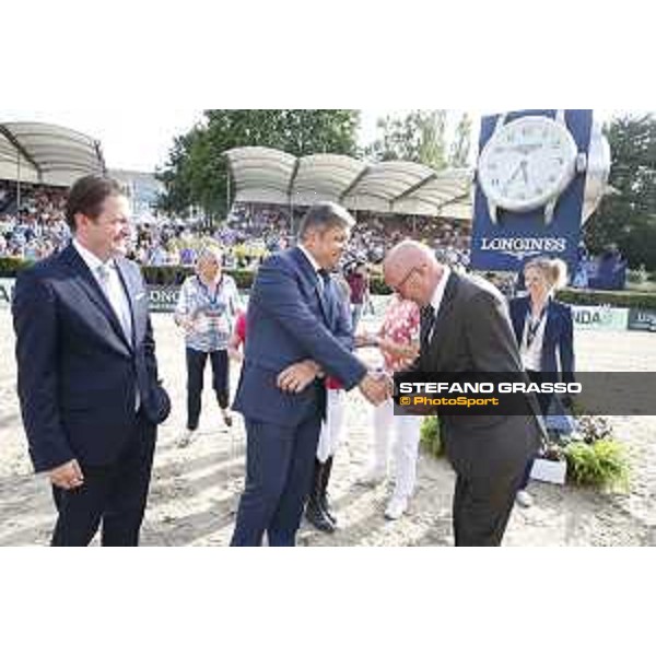 LGCT of Berlin - Prize giving ceremony - Juan Carlos Capelli and Volker Wulff - Berlin, 29th july 2017 - ph.Stefano Grasso/LGCT