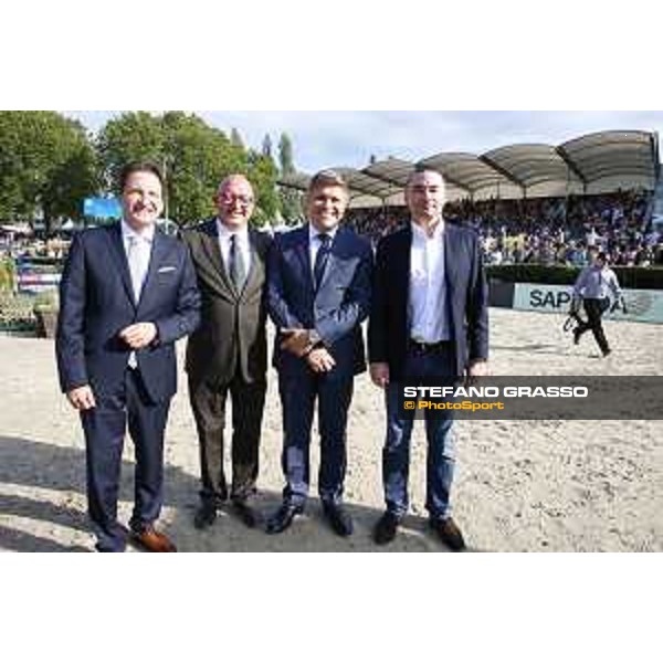 LGCT of Berlin - Prize giving ceremony - Volker Wulff, Juan-Carlos Capelli, Rainer Eckert and Lars Windhorst - Berlin, 29th july 2017 - ph.Stefano Grasso/LGCT