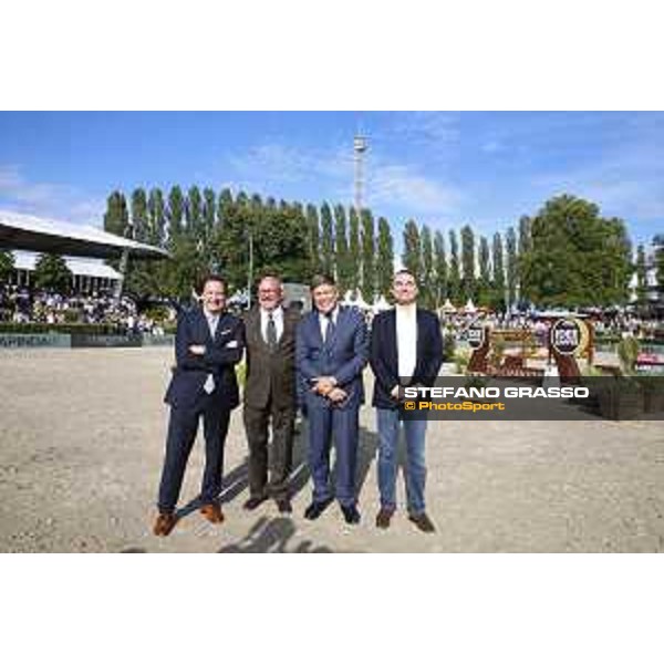 LGCT of Berlin - Prize giving ceremony - Volker Wulff, Juan-Carlos Capelli, Rainer Eckert and Lars Windhorst - Berlin, 29th july 2017 - ph.Stefano Grasso/LGCT