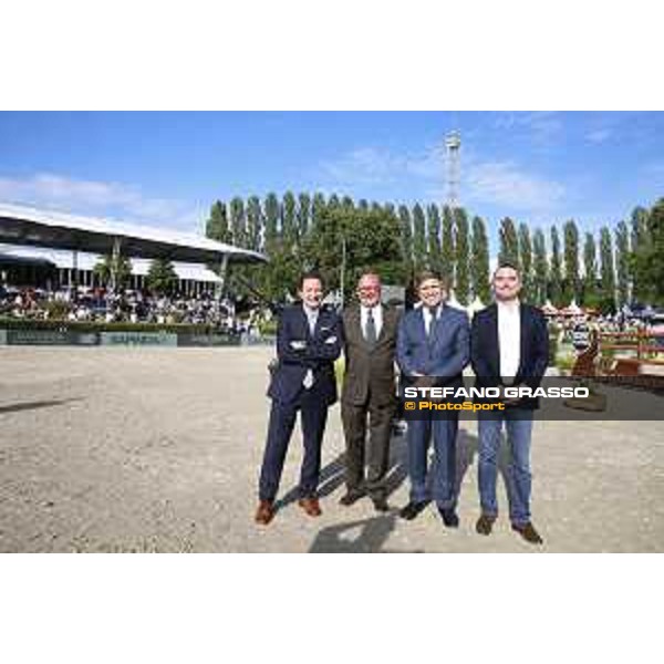 LGCT of Berlin - Prize giving ceremony - Volker Wulff, Juan-Carlos Capelli, Rainer Eckert and Lars Windhorst - Berlin, 29th july 2017 - ph.Stefano Grasso/LGCT
