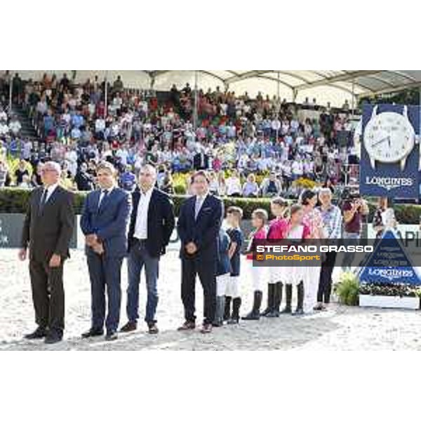 LGCT of Berlin - Prize giving ceremony - Volker Wulff, Juan-Carlos Capelli, Rainer Eckert and Lars Windhorst - Berlin, 29th july 2017 - ph.Stefano Grasso/LGCT