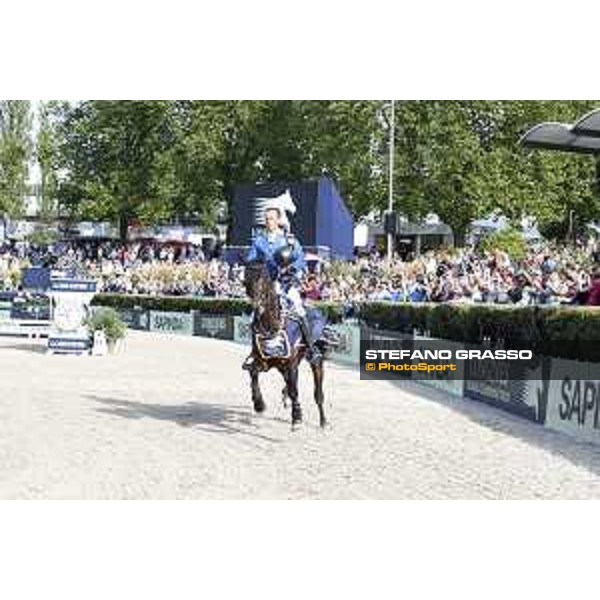 LGCT of Berlin - Prize giving ceremony - Christian Ahlmann on Codex One parades after winning the LGCT Grand Prix of Berlin presented by Sapinda - Berlin, 29th july 2017 - ph.Stefano Grasso/LGCT
