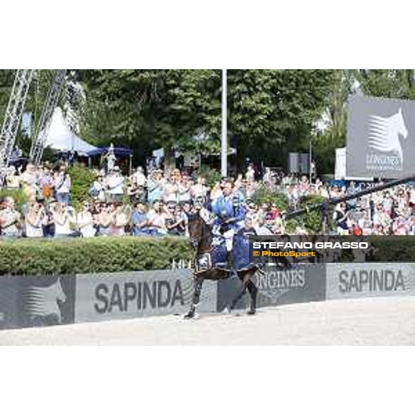LGCT of Berlin - Prize giving ceremony - Christian Ahlmann on Codex One parades after winning the LGCT Grand Prix of Berlin presented by Sapinda - Berlin, 29th july 2017 - ph.Stefano Grasso/LGCT