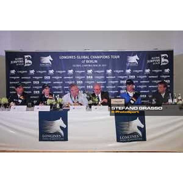 LGCT of Berlin - Press conference - Leopold Van Asten, Simone Blum, Marco Danese, Volker Wulff, Christian Ahlmann and Harrie Smolders - Berlin, 29th july 2017 - ph.Stefano Grasso/LGCT
