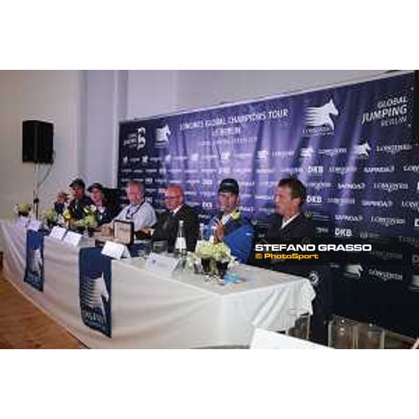LGCT of Berlin - Press conference - Leopold Van Asten, Simone Blum, Marco Danese, Volker Wulff, Christian Ahlmann and Harrie Smolders - Berlin, 29th july 2017 - ph.Stefano Grasso/LGCT