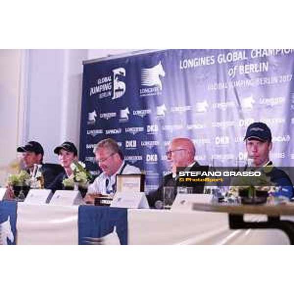 LGCT of Berlin - Press conference - Leopold Van Asten, Simone Blum, Marco Danese, Volker Wulff, Christian Ahlmann and Harrie Smolders - Berlin, 29th july 2017 - ph.Stefano Grasso/LGCT