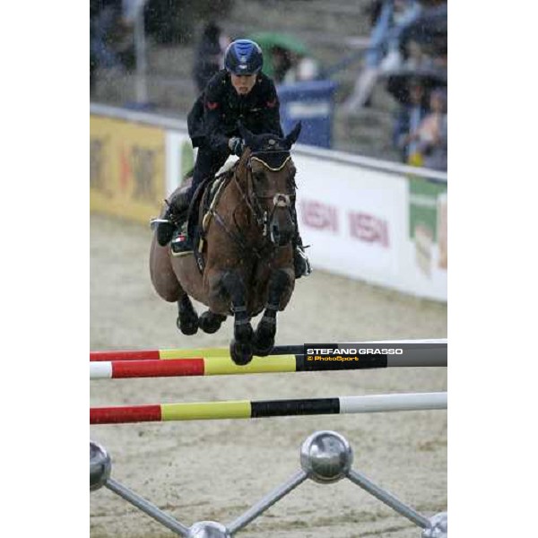 Giulia Martinengo Marquet on Athletica jumps under a water storm Mannheim, 17th august 2007 ph. Stefano Grasso
