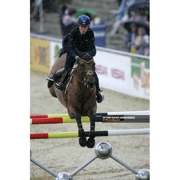Giulia Martinengo Marquet on Athletica jumps under a water storm Mannheim, 17th august 2007 ph. Stefano Grasso