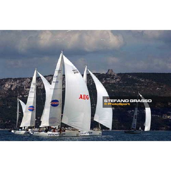 \'fleet during 2nd day regatta Triest oct. 10 2003-ph.Stefano Grasso\' 