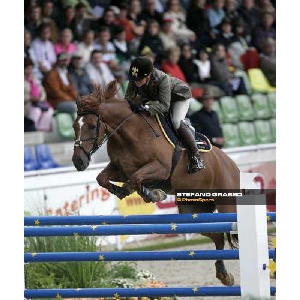 Chiara Arrighetti on Harpon du Borda during the team competition Mannheim, 17th august 2007 ph. Stefano Grasso
