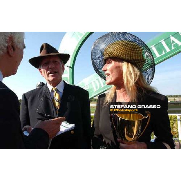 owners of Osorio winner of 120° Derby Italiano, interwieved by Piero Mei Rome Capannelle, Derby Day 2003 ph. Stefano Grasso