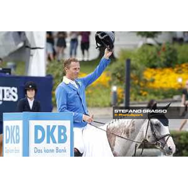 LGCT of Berlin - Class 5 - Prize giving ceremony - Christian Ahlmann on Colorit wins the class - Berlin, - 30 July 2017 - ph.Mario Grassia/LGCT