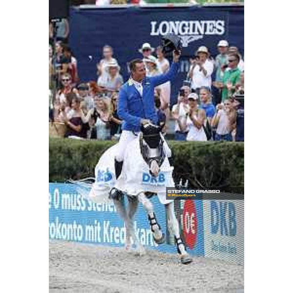 LGCT of Berlin - Class 5 - Prize giving ceremony - Christian Ahlmann on Colorit wins the class - Berlin, - 30 July 2017 - ph.Mario Grassia/LGCT