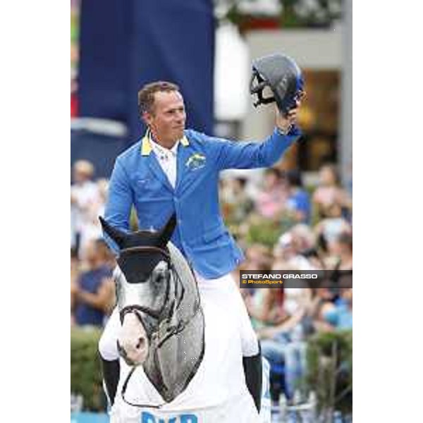 LGCT of Berlin - Class 5 - Prize giving ceremony - Christian Ahlmann on Colorit wins the class - Berlin, - 30 July 2017 - ph.Mario Grassia/LGCT