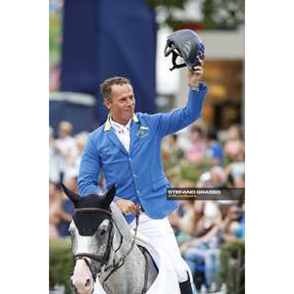LGCT of Berlin - Class 5 - Prize giving ceremony - Christian Ahlmann on Colorit wins the class - Berlin, - 30 July 2017 - ph.Mario Grassia/LGCT
