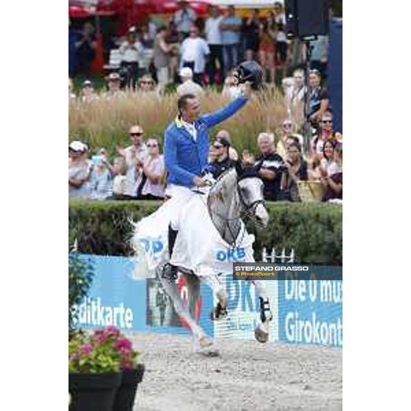 LGCT of Berlin - Class 5 - Prize giving ceremony - Christian Ahlmann on Colorit wins the class - Berlin, - 30 July 2017 - ph.Mario Grassia/LGCT