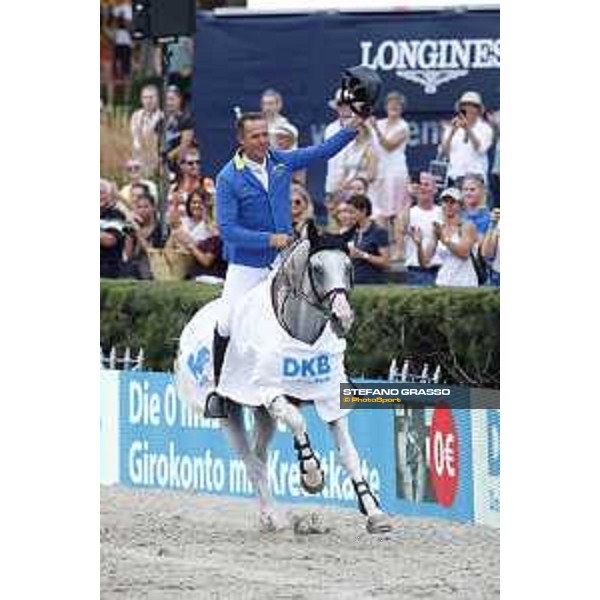 LGCT of Berlin - Class 5 - Prize giving ceremony - Christian Ahlmann on Colorit wins the class - Berlin, - 30 July 2017 - ph.Mario Grassia/LGCT