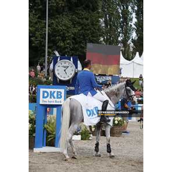 LGCT of Berlin - Class 5 - Prize giving ceremony - Christian Ahlmann on Colorit wins the class - Berlin, - 30 July 2017 - ph.Mario Grassia/LGCT