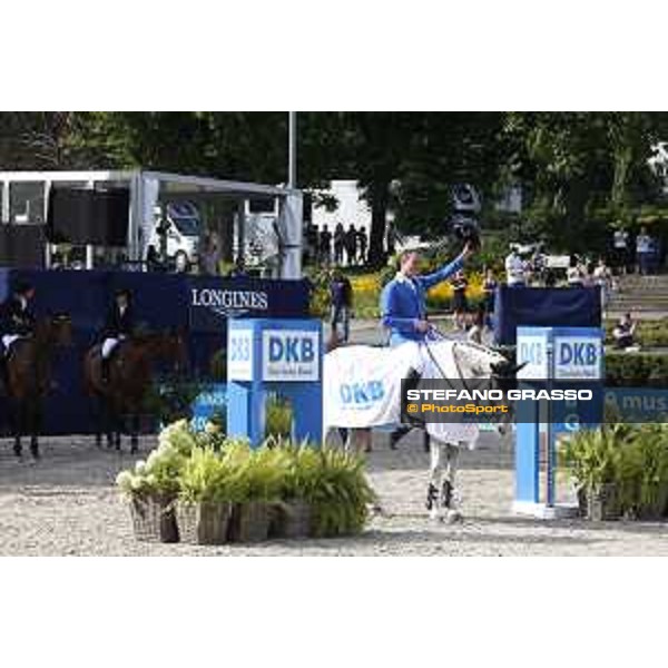 LGCT of Berlin - Class 5 - Prize giving ceremony - Christian Ahlmann on Colorit wins the class - Berlin, - 30 July 2017 - ph.Mario Grassia/LGCT