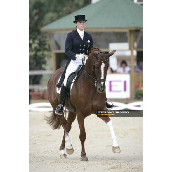 Ellen Schulten-Baumer on Donatha S, leads after the 1st part Fei European Dressage Championship La Mandria, 30th august 2007 ph. Stefano Grasso