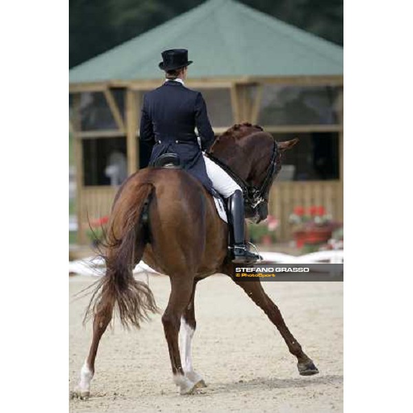 Ellen Schulten-Baumer on Donatha S, leads after the 1st part Fei European Dressage Championship La Mandria, 30th august 2007 ph. Stefano Grasso