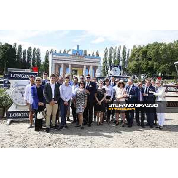 LGCT of Berlin - Juan Carlos Capelli and Longines guests during course walking of LGCT Grand Prix of Berlin presented by Sapinda - Berlin, - 29 July 2017 - ph.Stefano Grasso/LGCT
