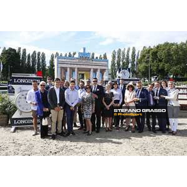 LGCT of Berlin - Juan Carlos Capelli and Longines guests during course walking of LGCT Grand Prix of Berlin presented by Sapinda - Berlin, - 29 July 2017 - ph.Stefano Grasso/LGCT
