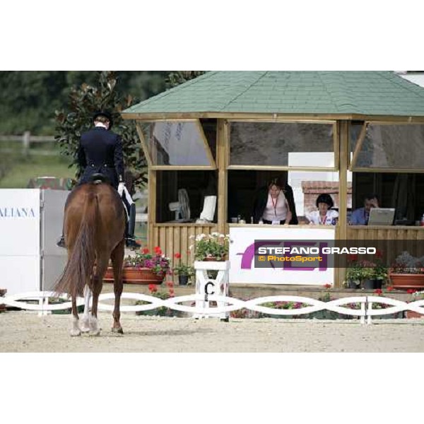 Ellen Schulten-Baumer on Donatha S, leads after the 1st part Fei European Dressage Championship La Mandria, 30th august 2007 ph. Stefano Grasso