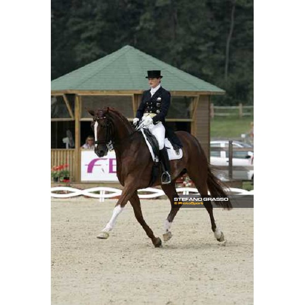 Ellen Schulten-Baumer on Donatha S, leads after the 1st part Fei European Dressage Championship La Mandria, 30th august 2007 ph. Stefano Grasso