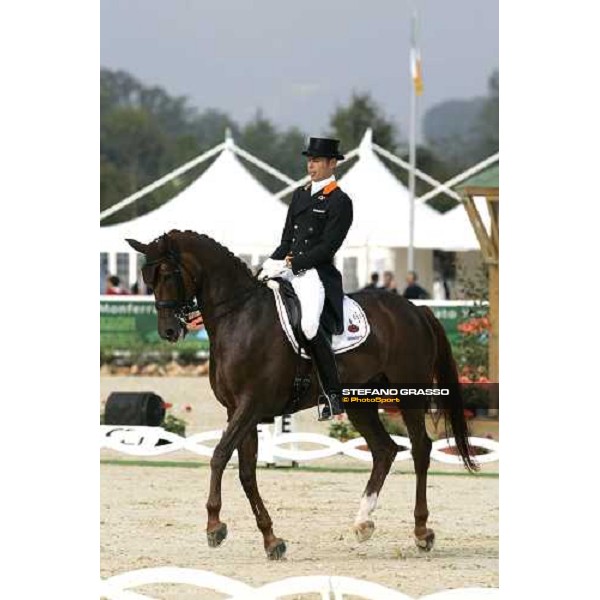 Hans Peter Minderhoud on Exquis Nadin, 2nd after the 1st part Fei European Dressage Championship La Mandria, 30th august 2007 ph. Stefano Grasso