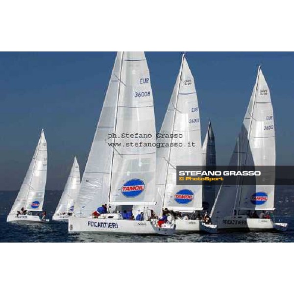 \'the fleet during 2nd leg of Fincantieri Cup Triest oct. 9 2003-ph.Stefano Grasso\' 