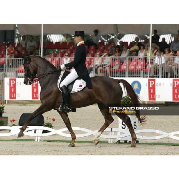 Hans Peter Minderhoud on Exquis Nadin, 2nd after the 1st part Fei European Dressage Championship La Mandria, 30th august 2007 ph. Stefano Grasso