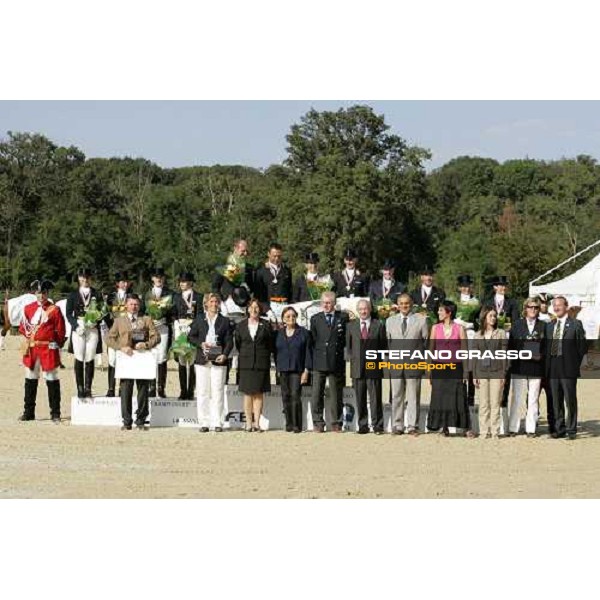 the group photo of the european dressage championship 2007 La Mandria, 31st august 2007 ph. Stefano Grasso