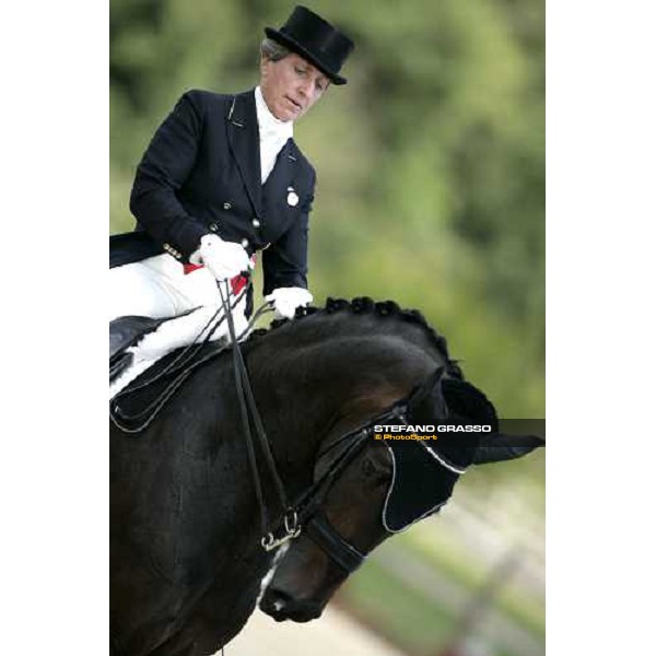 Silvia Ikle on Salieri 3rd classified in the Gran Prix de Dressage at the european dressage championship 2007 La Mandria, 31st august 2007 ph. Stefano Grasso