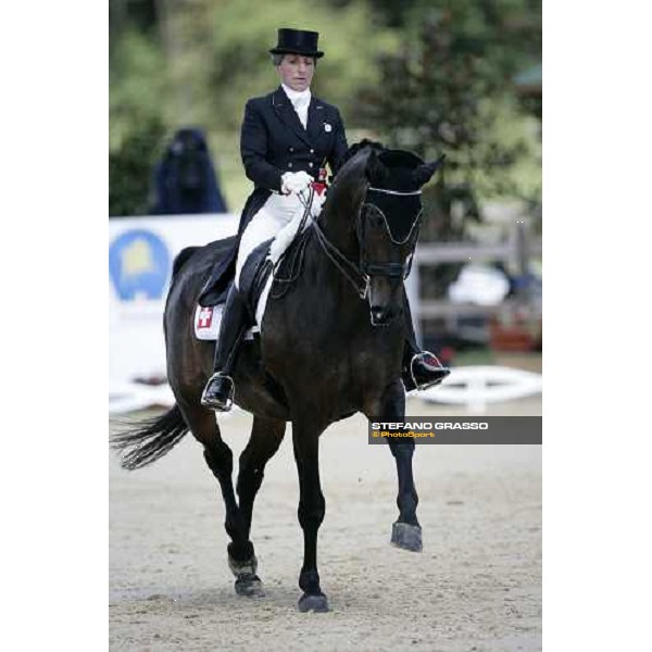 Silvia Ikle on Salieri 3rd classified in the Gran Prix de Dressage at the european dressage championship 2007 La Mandria, 31st august 2007 ph. Stefano Grasso